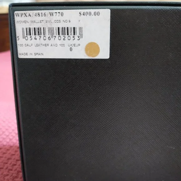 Paul Smith NWOT No 9 Women's Yellow Leather Cosmetic Bag Clutch with box - Picture 15 of 16